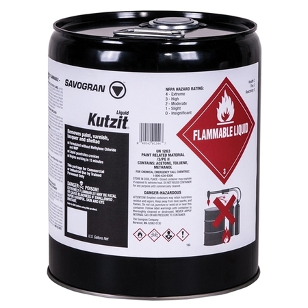 SAVOGRAN CO Kutzit remover DCM free 5 gal 01244